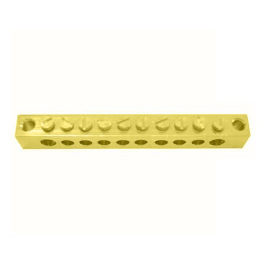 10-Way Single Pole Earth Block