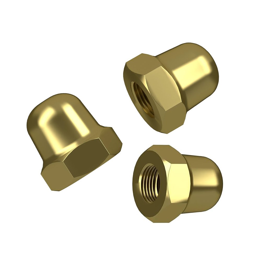 Brass Dom Nut