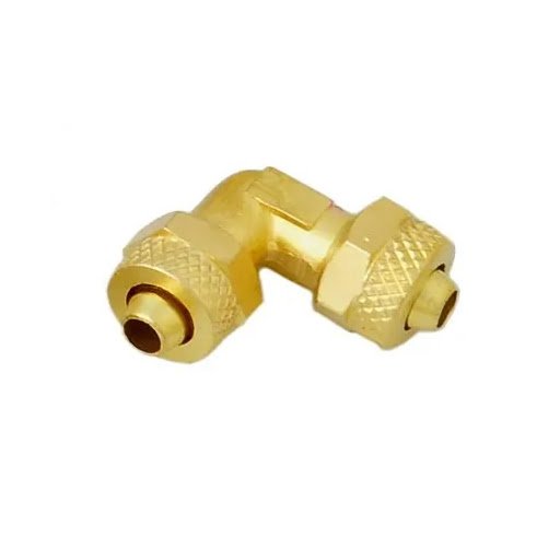 brass equal PU elbow assembly