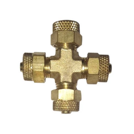 brass four way PU assembly