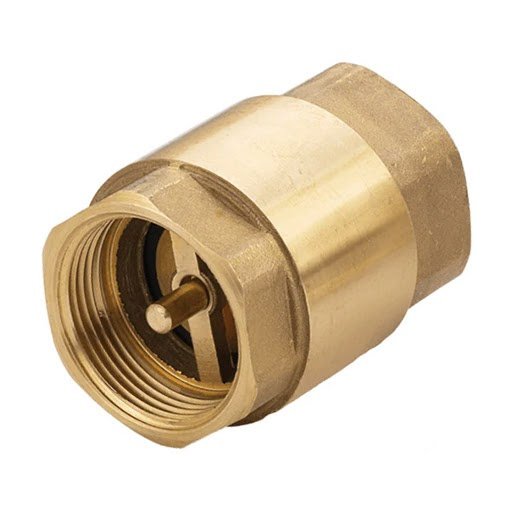 brass non return valve vertical spring type